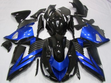 ZX14R ZZR 1400 2006-2011 Motorrad Verkleidungen - Schwarz Blau