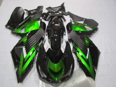 ZX14R ZZR 1400 2006-2011 Motorrad Verkleidungen - Schwarz Grün
