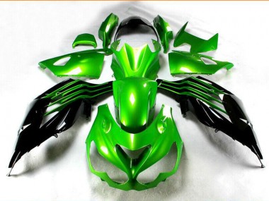 ZX14R ZZR 1400 2012-2021 Motorrad Verkleidung - Schwarz Grün