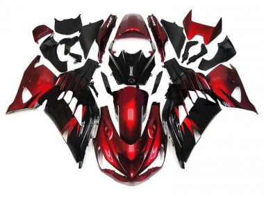 ZX14R ZZR 1400 2012-2021 Motorrad Verkleidungen - Rot Schwarz