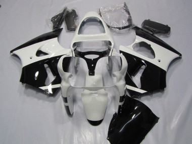 ZX6R 2000-2002 Motorrad Verkleidungen - Weiß Schwarz