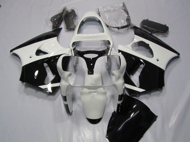 ZX6R 2000-2002 Motorrad Verkleidungen - Weiß Schwarz ZX6R 2000-2002 Motorrad Verkleidungen - Weiß Schwarz