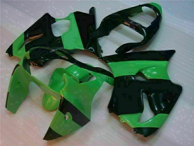 ZX6R 2000-2002 Motorrad VollVerkleidungen & Plastik - Grün Schwarz ZX6R 2000-2002 Motorrad VollVerkleidungen & Plastik - Grün Schwarz