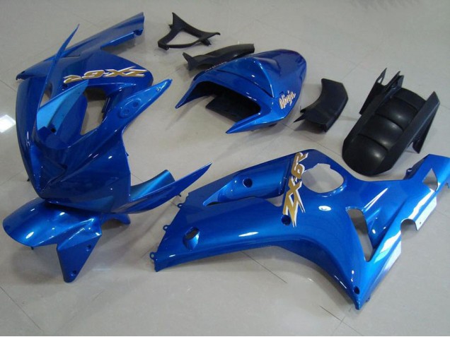 ZX6R 2003-2004 Motorrad Verkleidungen - Hell blau