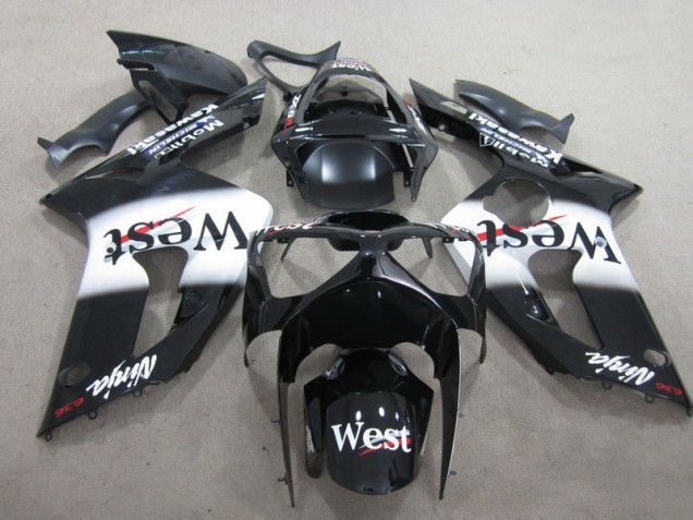 ZX6R 2003-2004 Motorrad Verkleidungen - Schwarzer West Ninja 636 ZX6R 2003-2004 Motorrad Verkleidungen - Schwarzer West Ninja 636