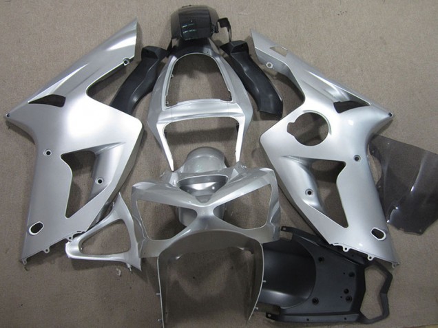 ZX6R 2003-2004 Motorrad Verkleidungen - Silber ZX6R 2003-2004 Motorrad Verkleidungen - Silber