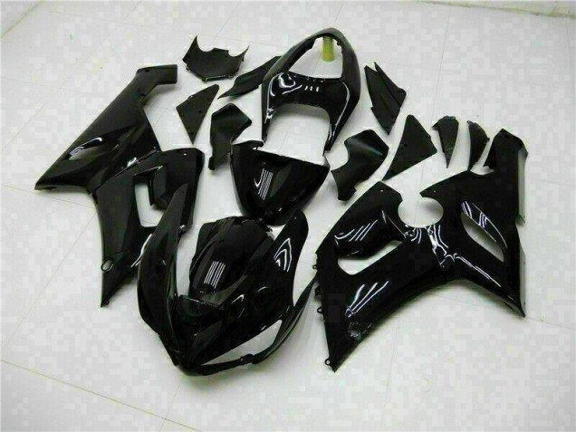 ZX6R 2005-2006 Motorrad Verkleidung - Glänzend Schwarz ZX6R 2005-2006 Motorrad Verkleidung - Glänzend Schwarz