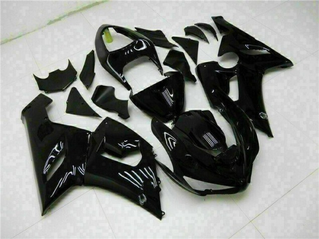 ZX6R 2005-2006 Motorrad Verkleidung - Glänzend Schwarz ZX6R 2005-2006 Motorrad Verkleidung - Glänzend Schwarz