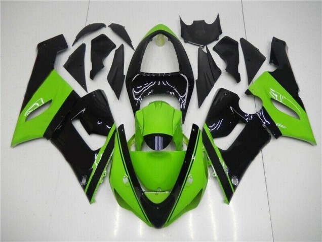 ZX6R 2005-2006 Motorrad Verkleidung - Grün Schwarz ZX6R 2005-2006 Motorrad Verkleidung - Grün Schwarz
