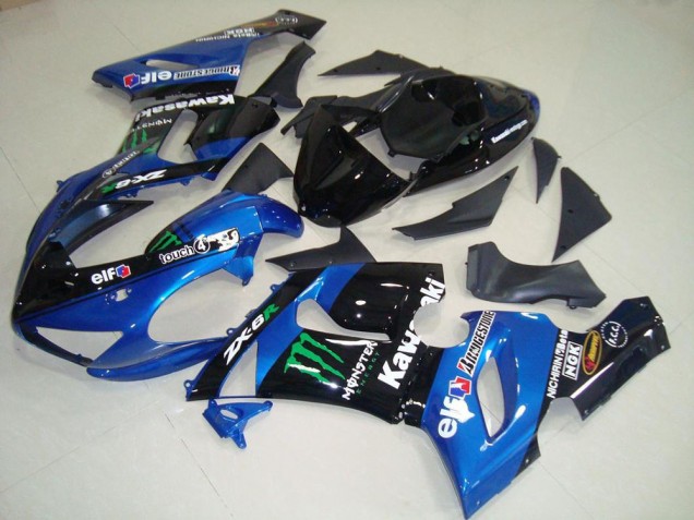 ZX6R 2005-2006 Motorrad Verkleidungen - Blau Monster ZX6R 2005-2006 Motorrad Verkleidungen - Blau Monster