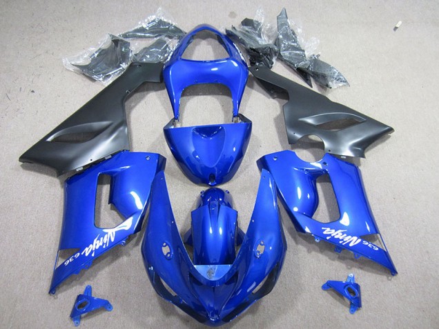 ZX6R 2005-2006 Motorrad Verkleidungen - Blau Weiß Ninja 636 ZX6R 2005-2006 Motorrad Verkleidungen - Blau Weiß Ninja 636