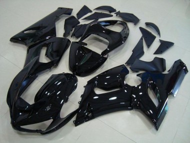 ZX6R 2005-2006 Motorrad Verkleidungen - Glänzend Schwarz