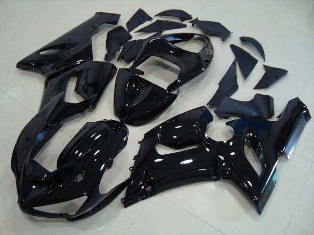 ZX6R 2005-2006 Motorrad Verkleidungen - Glänzend Schwarz ZX6R 2005-2006 Motorrad Verkleidungen - Glänzend Schwarz