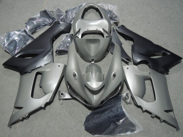 ZX6R 2005-2006 Motorrad Verkleidungen - Grau Schwarz ZX6R 2005-2006 Motorrad Verkleidungen - Grau Schwarz