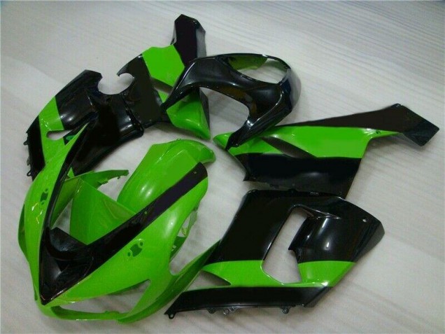 ZX6R 2005-2006 Motorrad Verkleidungen - Grün Schwarz ZX6R 2005-2006 Motorrad Verkleidungen - Grün Schwarz