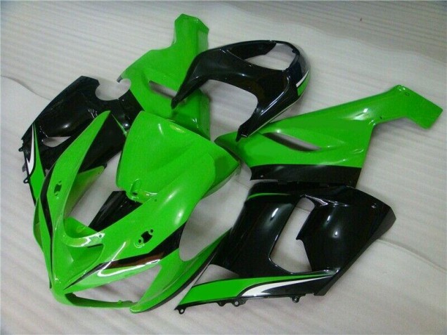 ZX6R 2005-2006 Motorrad Verkleidungen - Grün Weiß Schwarz ZX6R 2005-2006 Motorrad Verkleidungen - Grün Weiß Schwarz
