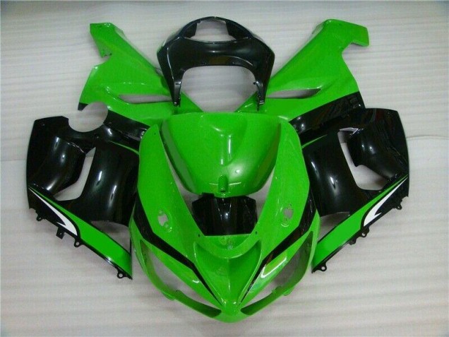 ZX6R 2005-2006 Motorrad Verkleidungen - Grün Weiß Schwarz ZX6R 2005-2006 Motorrad Verkleidungen - Grün Weiß Schwarz