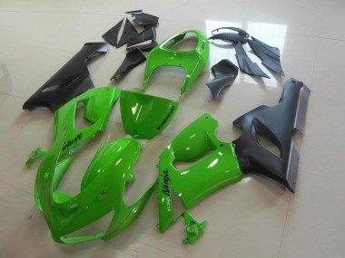 ZX6R 2005-2006 Motorrad Verkleidungen Komplett Sets - Grün