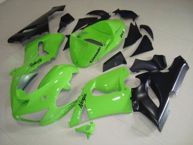 ZX6R 2005-2006 Motorrad Verkleidungen - Limetten Grün