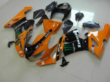 ZX6R 2005-2006 Motorrad Verkleidungen - Orange Monster