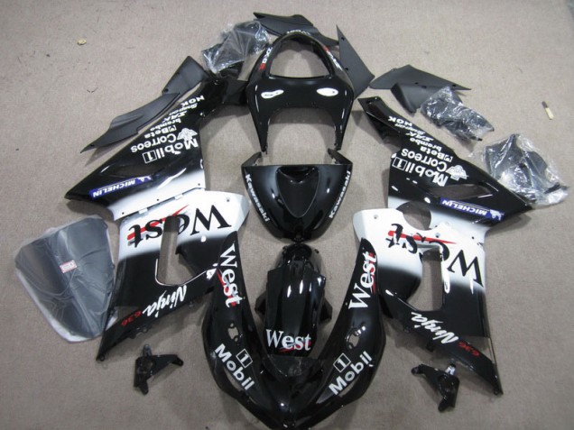 ZX6R 2005-2006 Motorrad Verkleidungen - Schwarzer West Mobil Ninja 636 ZX6R 2005-2006 Motorrad Verkleidungen - Schwarzer West Mobil Ninja 636