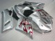 ZX6R 2005-2006 Motorrad Verkleidungen - Silber Rot Flammen ZX6R 2005-2006 Motorrad Verkleidungen - Silber Rot Flammen