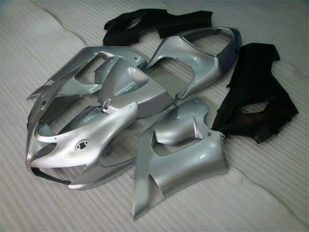 ZX6R 2005-2006 Motorrad Verkleidungen - Silber Schwarz ZX6R 2005-2006 Motorrad Verkleidungen - Silber Schwarz
