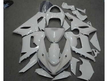 ZX6R 2005-2006 Motorrad Verkleidungen - Weiß