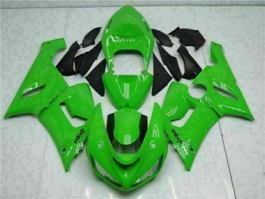 ZX6R 2005-2006 Motorrad VollVerkleidungen & Plastik - Grün
