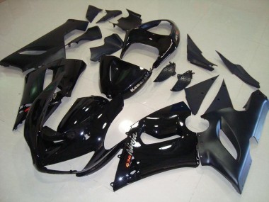 ZX6R 2005-2006 Motorrad Vollverkleidung - Schwarz