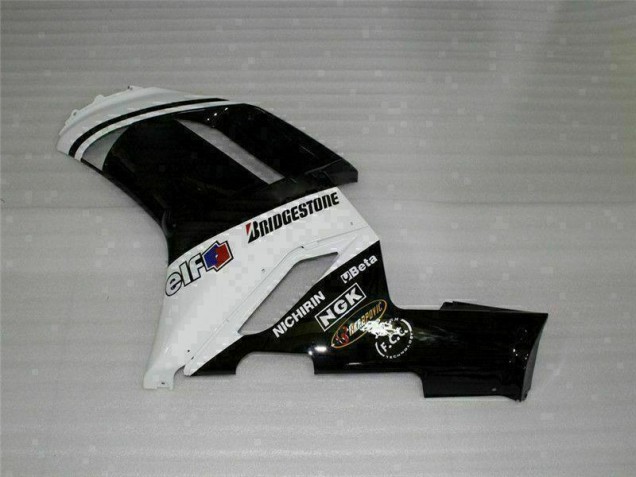 ZX6R 2007-2008 Motorrad Verkleidung - Schwarz Weiß