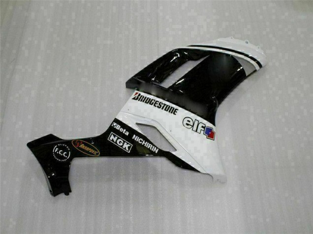 ZX6R 2007-2008 Motorrad Verkleidung - Schwarz Weiß