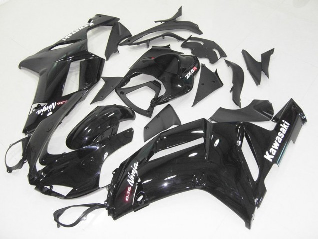 ZX6R 2007-2008 Motorrad Verkleidungen - Glänzend Schwarz ZX6R 2007-2008 Motorrad Verkleidungen - Glänzend Schwarz
