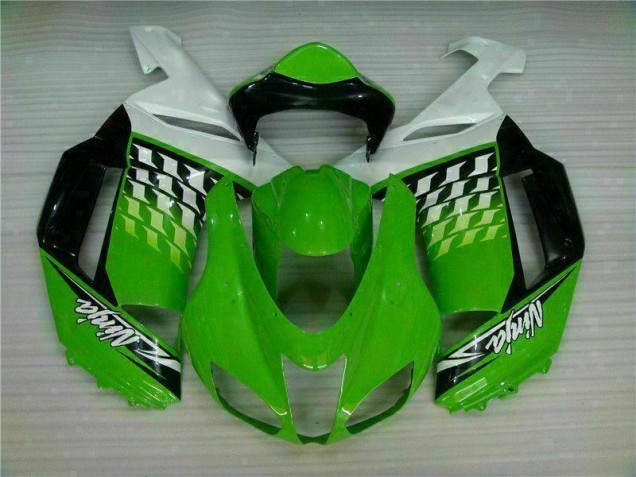 ZX6R 2007-2008 Motorrad Verkleidungen - Grüner Weißer Ninja ZX6R 2007-2008 Motorrad Verkleidungen - Grüner Weißer Ninja