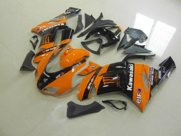 ZX6R 2007-2008 Motorrad Verkleidungen - Orange Monster ZX6R 2007-2008 Motorrad Verkleidungen - Orange Monster