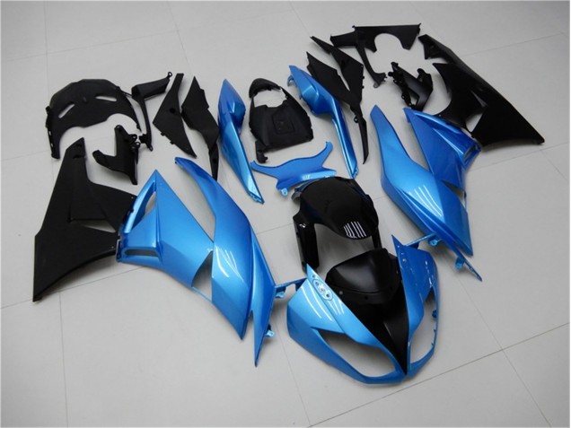 ZX6R 2009-2012 Motorrad Verkleidung - Blau Schwarz ZX6R 2009-2012 Motorrad Verkleidung - Blau Schwarz
