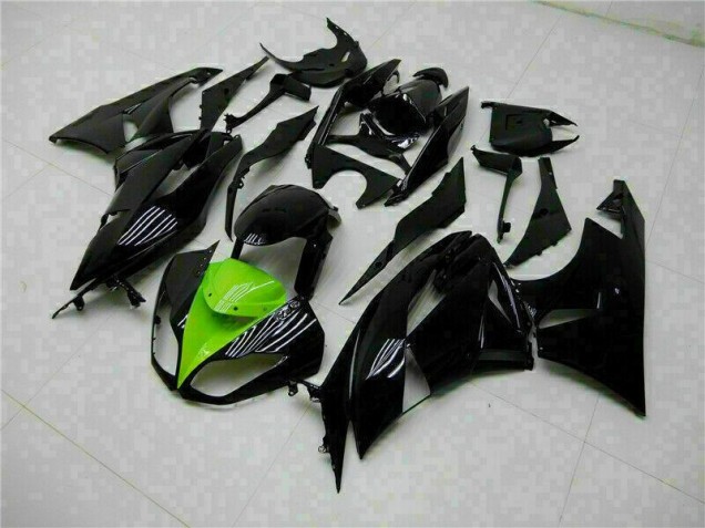 ZX6R 2009-2012 Motorrad Verkleidung - Schwarz Grün ZX6R 2009-2012 Motorrad Verkleidung - Schwarz Grün