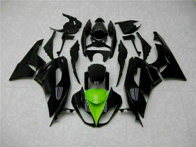 ZX6R 2009-2012 Motorrad Verkleidung - Schwarz Grün ZX6R 2009-2012 Motorrad Verkleidung - Schwarz Grün