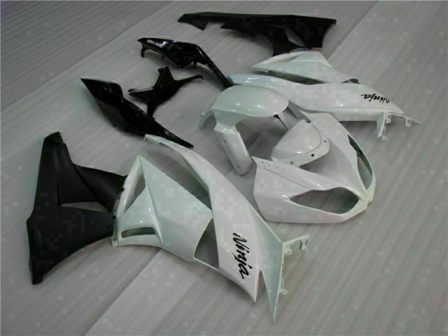 ZX6R 2009-2012 Motorrad Verkleidung - Weiß Schwarz ZX6R 2009-2012 Motorrad Verkleidung - Weiß Schwarz