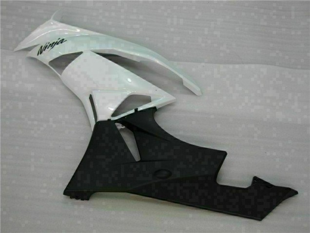 ZX6R 2009-2012 Motorrad Verkleidung - Weiß Schwarz ZX6R 2009-2012 Motorrad Verkleidung - Weiß Schwarz