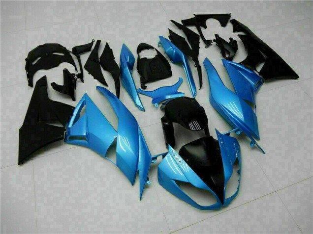 ZX6R 2009-2012 Motorrad Verkleidungen - Blau Schwarz ZX6R 2009-2012 Motorrad Verkleidungen - Blau Schwarz