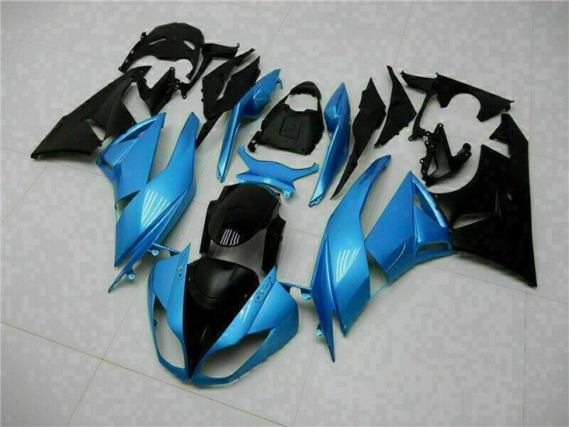 ZX6R 2009-2012 Motorrad Verkleidungen - Blau Schwarz ZX6R 2009-2012 Motorrad Verkleidungen - Blau Schwarz
