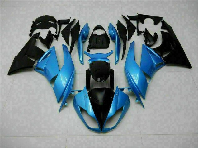ZX6R 2009-2012 Motorrad Verkleidungen - Blau Schwarz ZX6R 2009-2012 Motorrad Verkleidungen - Blau Schwarz