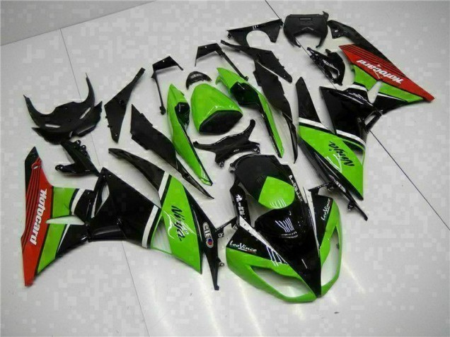ZX6R 2009-2012 Motorrad Verkleidungen - Grün Schwarz Rot ZX6R 2009-2012 Motorrad Verkleidungen - Grün Schwarz Rot
