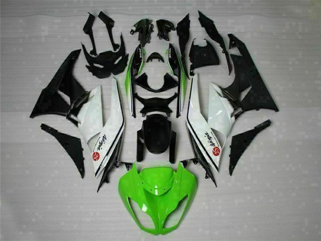 ZX6R 2009-2012 Motorrad Verkleidungen - Grün Schwarz Weiß 25 ZX6R 2009-2012 Motorrad Verkleidungen - Grün Schwarz Weiß 25