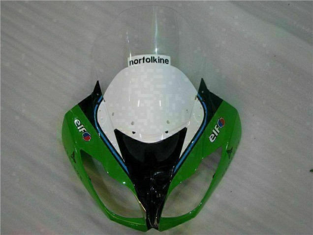 ZX6R 2009-2012 Motorrad Verkleidungen - Grün Schwarzer LeoVince ZX6R 2009-2012 Motorrad Verkleidungen - Grün Schwarzer LeoVince