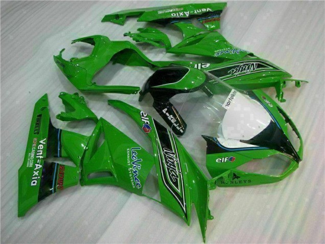 ZX6R 2009-2012 Motorrad Verkleidungen - Grün Schwarzer LeoVince ZX6R 2009-2012 Motorrad Verkleidungen - Grün Schwarzer LeoVince