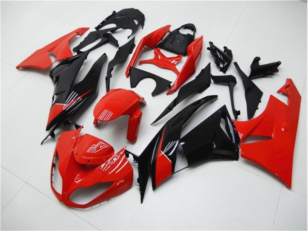 ZX6R 2009-2012 Motorrad Verkleidungen - Rot Schwarz ZX6R 2009-2012 Motorrad Verkleidungen - Rot Schwarz