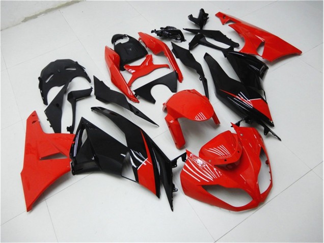 ZX6R 2009-2012 Motorrad Verkleidungen - Rot Schwarz ZX6R 2009-2012 Motorrad Verkleidungen - Rot Schwarz