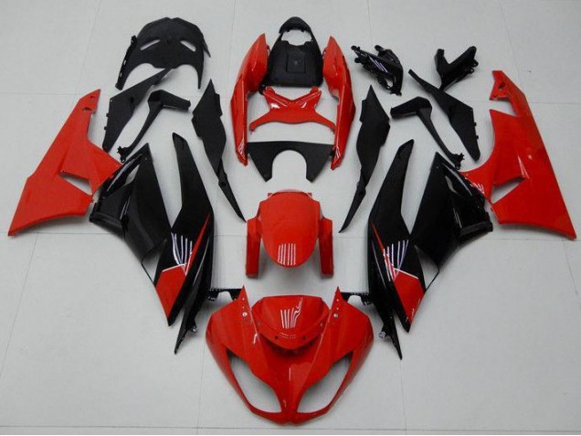 ZX6R 2009-2012 Motorrad Verkleidungen - Rot Schwarz ZX6R 2009-2012 Motorrad Verkleidungen - Rot Schwarz